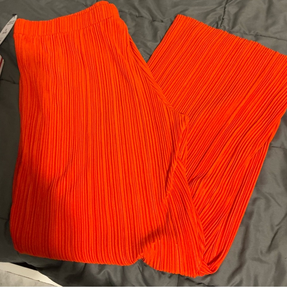 Vibrant Orange Women's Boot Cut Pants